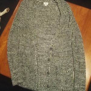 Salt and Pepper Long Knit Cardigan
